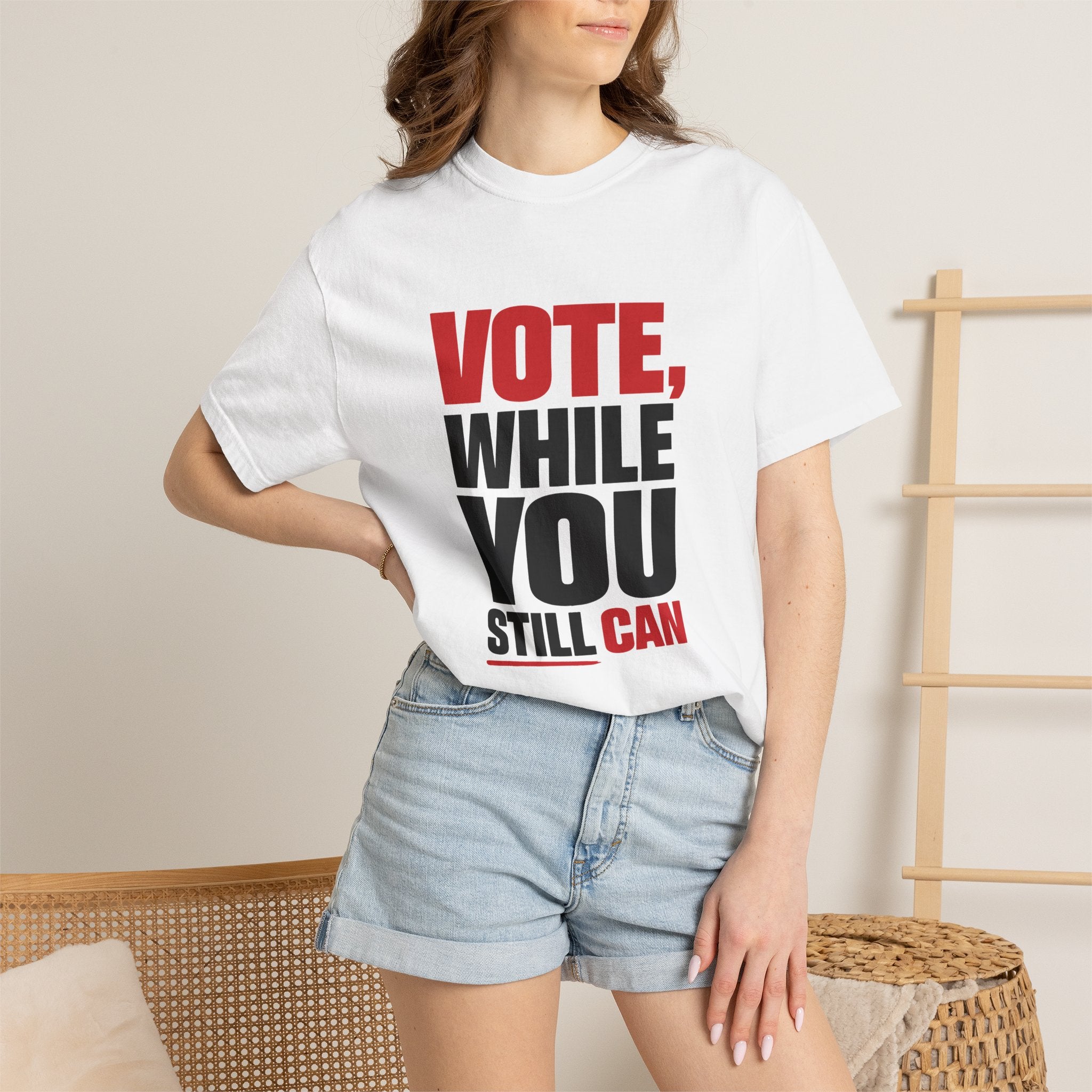 Vote While You Still Can Unisex T-shirt - White (#D219)