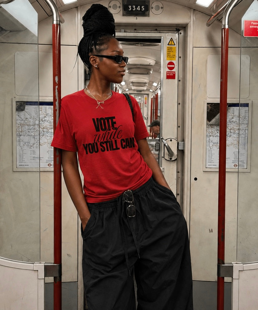 Women's Vote While You Still Can Tee — (#D229)